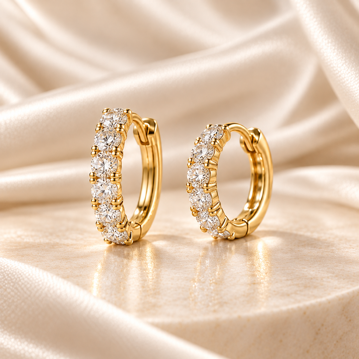 Créoles Lumière JOYA en moissanite
