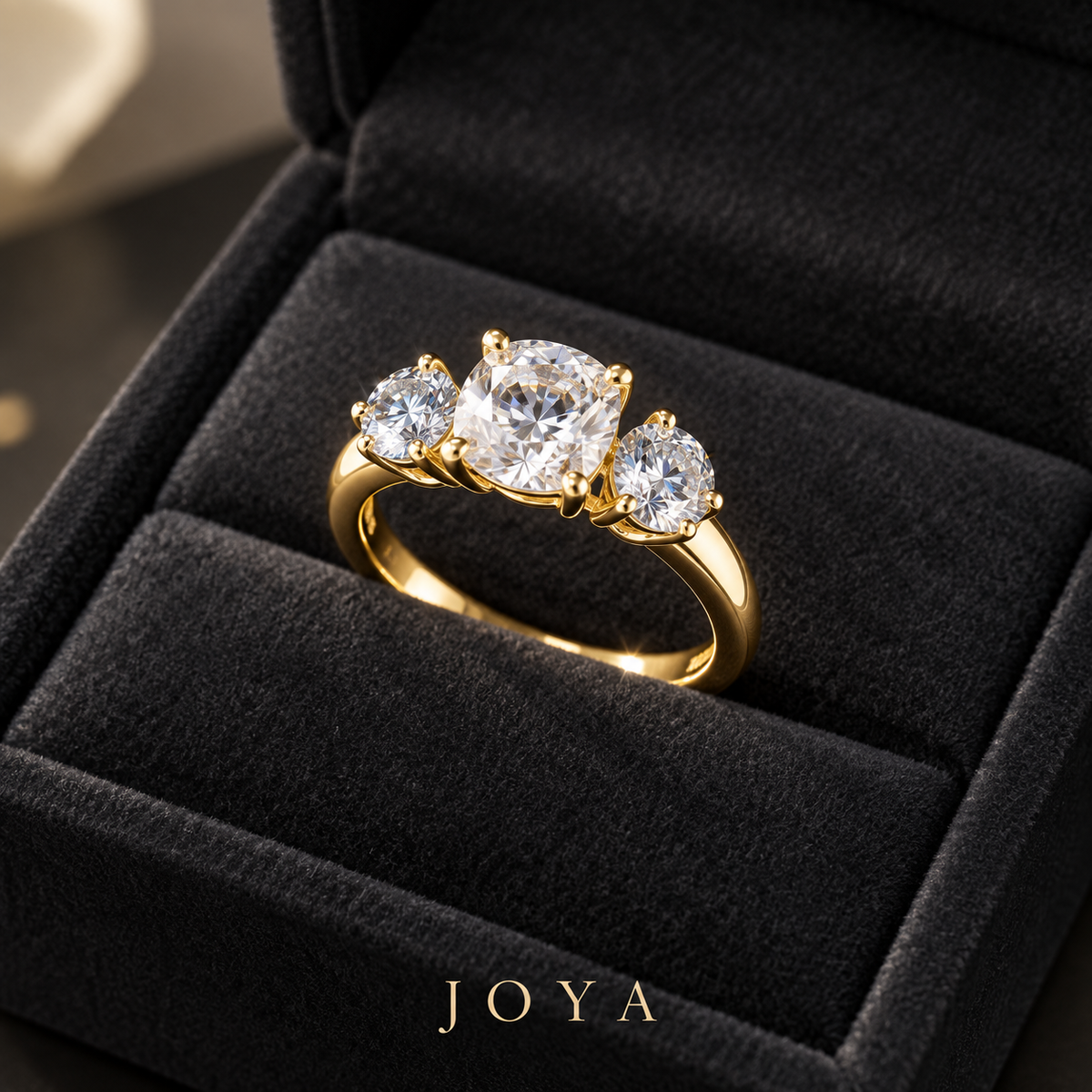 Bague trilogie en moissanite – JOYA