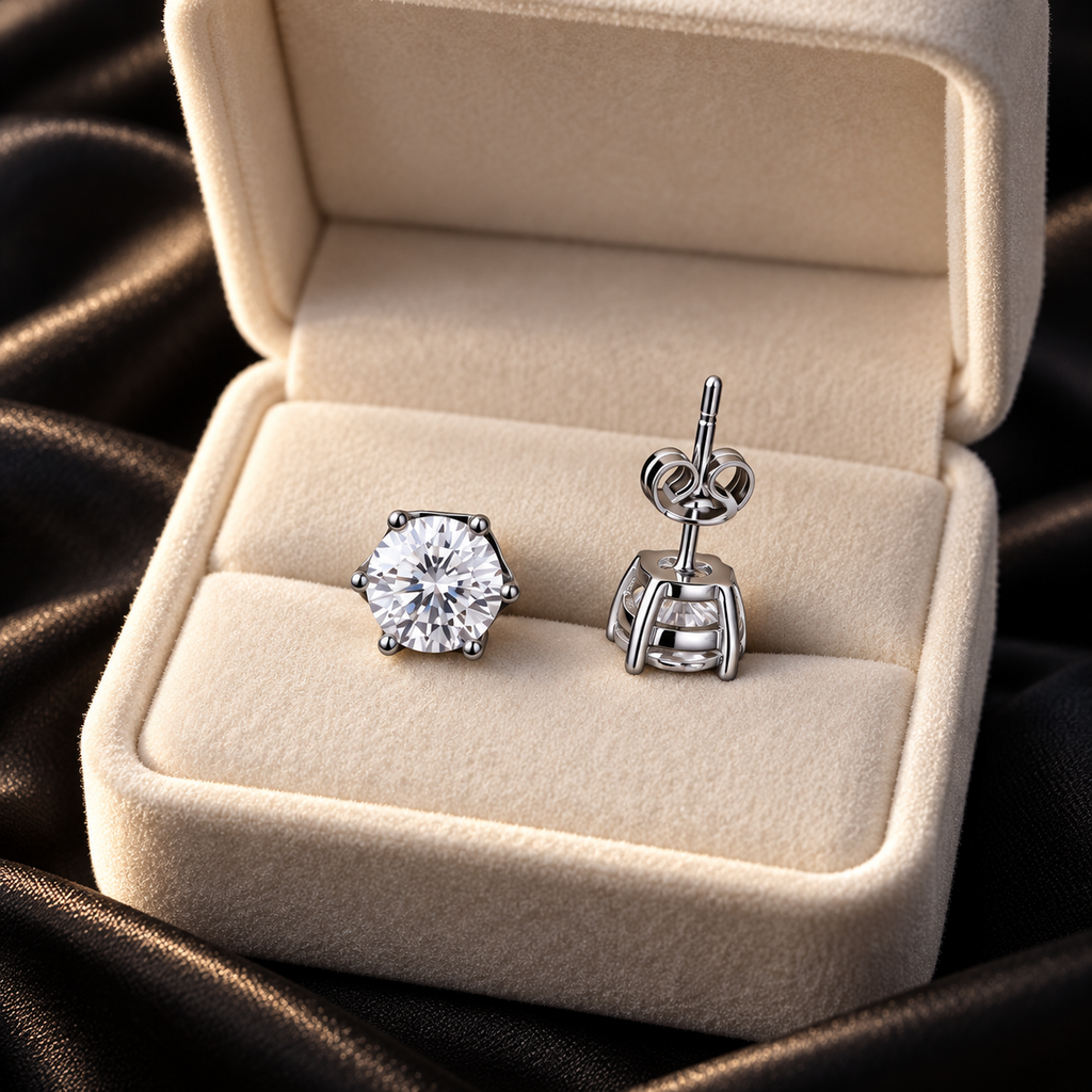 Boucles d’oreilles Éclat JOYA en moissanite