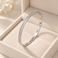 Bracelet jonc Éclat argenté – JOYA