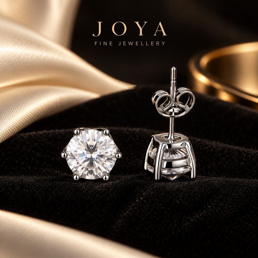 Boucles d’oreilles Éclat JOYA en moissanite