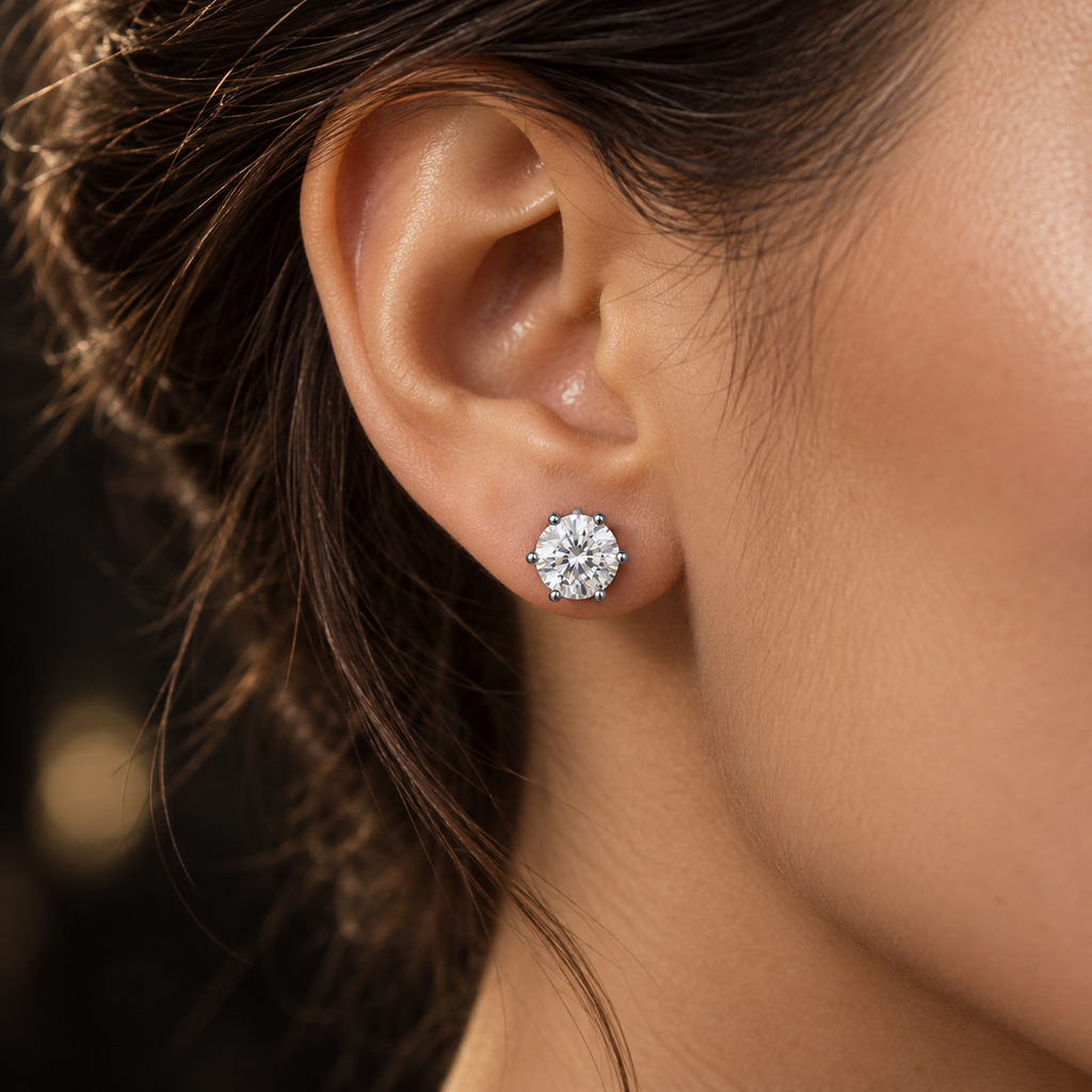 Boucles d’oreilles Éclat JOYA en moissanite
