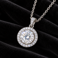 Collier Halo en moissanite – JOYA