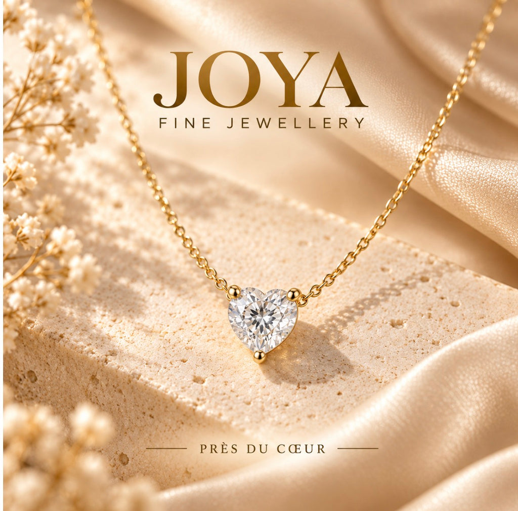 Pendentif Cœur Éternel en moissanite – JOYA
