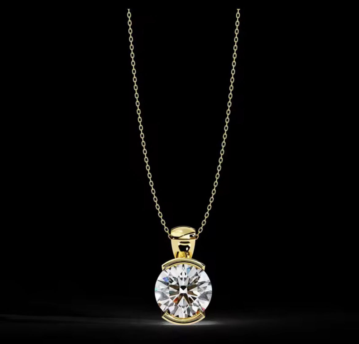 Collier en moissanite 2 carats | JOYA