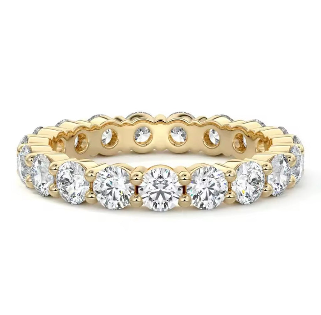 Bague éternité moissanite 4 mm – JOYA