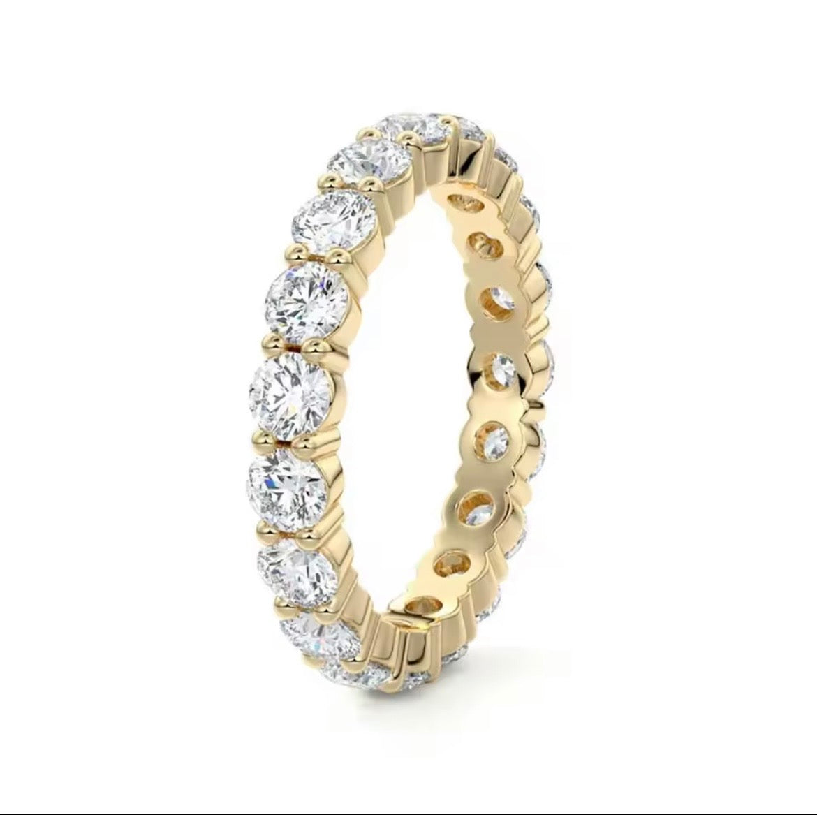 Bague éternité moissanite 4 mm – JOYA